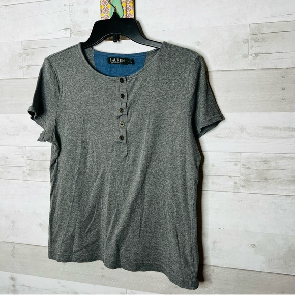 Ralph Lauren Gray Tee - Picture 1 of 4